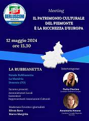 il patrimonio culturale del piemonte e' la ricchezza d'europa